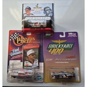 Vintage Lot of 3 Dale Earnhardt Winston Cup, Brickyard 400, Winners Circle